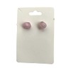Gemstone Chip Stud Earrings, 1x1cm, Rose Quartz