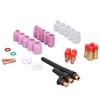TIG Welding Torch Accessories Glass Cups Gas Lens Chuck Alumina