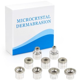UNOISETION Puntas de microdermoabrasión de diamante de repuesto para máquina de microdermoabrasión de punta de diamante, 9 puntas de microdermo de diamante para dispositivo de microdermoabrasión