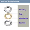 HiPicco Thrust Ball Bearings, 10pcs F7-17M Miniature Plane Axial Ball