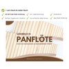 Plaschke Pan Pipe, Wooden Strap Design, Handmade with Textbook, 12