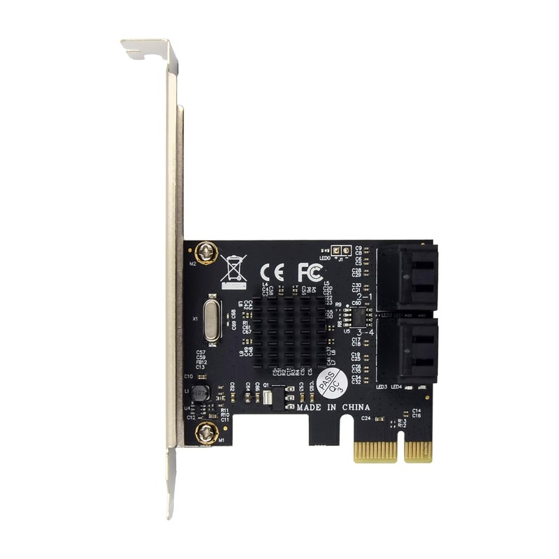 InLine PCIe Interface Card, 4X SATA 6Gb/s, Hot Swap, NCQ,