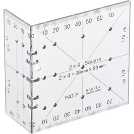 Shimizu Seisakusho Camel Polycarbonate 2-by-4 Ruler