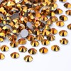 Meibite Gold Flatback Rhinestones, Glass Rhinestones for Nail Art and