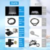 Black Shower Head and Handle Set All Metal, 8'' High