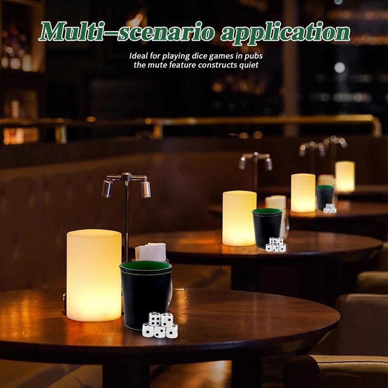 Graplan Dice Cup Set Including 3 Leather Dice Cups and