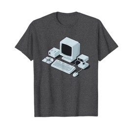 Vintage Tech Icons Retro IT Hardware and Gadgets T-Shirt