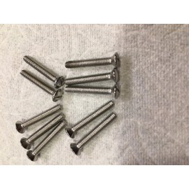 Unbranded (10) 5-40 3/4" Oval Head Slotted Stainless Steel Screws