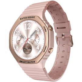 Smart Watch for Women 1.32" Touch Screen Bluetooth Call Smartwatch Ladies Fitness Tracker Health Pedometer Heart Rate Sleep Monitor Digital Watch for Android Phones iOS