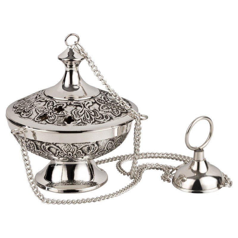 MaMeMi Vatican Incense Gift Set Including Incense Barrel [Silver-Plated Brass,