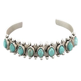 Turquoise Bracelet for Women Silver Turquoise Cuff Bracelet Open Up Turquoise Bangle Bracelet Western Boho Gemstone Bangle Bracelet Jewelry Gift