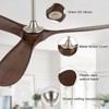 wodiston 60'' Outdoor Ceiling Fan no Light,Brushed Nickel with Plastic