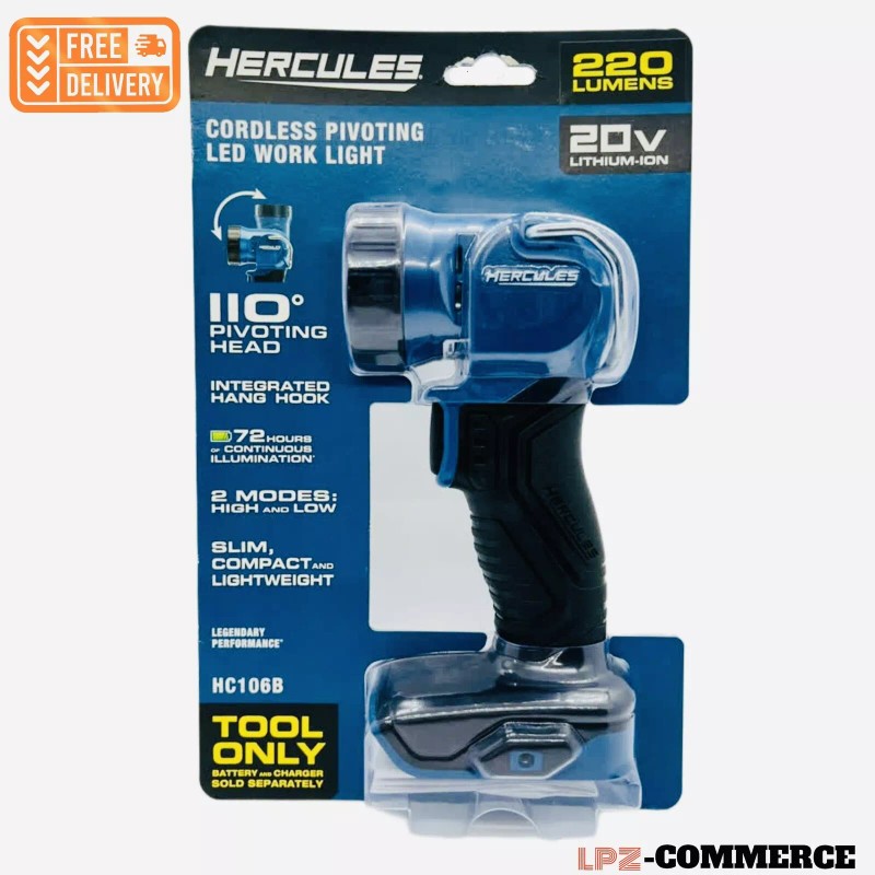 HERCULES 20V 220 LUMEN WORK LIGHT NEW/US SELLER ‼