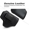 Kosibate GUN IWB Leather Holster Compatible TAURUS G2/G3/G2C/G3C/ - Black