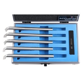 Accusize Industrial Tools 3/8'' 6Pcs H.S.S. Internal Threading and Boring Tool Set, 2663-2003