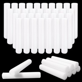 TANEMUDO 36 Pcs Foam Cylinders 6 Inch DIY Foam Cylinder White Arts Modeling Foam Tube Cylinders Shape Foam Rods for DIY Crafts Decorations Supplies