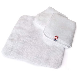 Imabari Towel, Mini Handkerchief, Set of 3, Hyakka Ran, M Color (No.04, White, 3 Same Color)