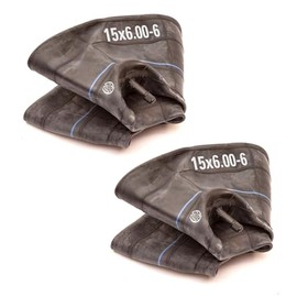 Pack Of 2 Inner Tubes Butyl Rubber Size 15x6.00-6 TR13 Straight Schrader Valve Fit 6 Inch Wheel Rim Ride On Lawn Mower