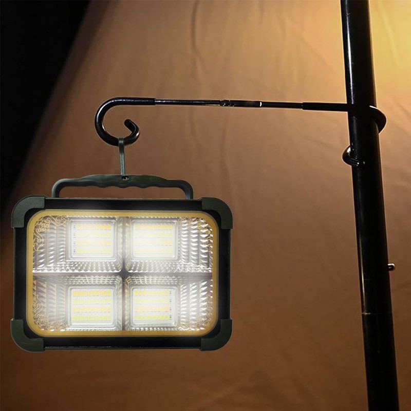 Vaonviao Solar Work Light Portable LED Work Light 200W Job