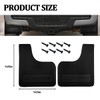 4PCS Car Mud Flaps, Flexible Rubber Vehicle Mudflaps Mudguard Splash