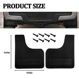 4PCS Car Mud Flaps, Flexible Rubber Vehicle Mudflaps Mudguard Splash Guard with Hardware, Automotive Exterior Front & Rear Protection Accessories, Universal for Pickup Truck SUV