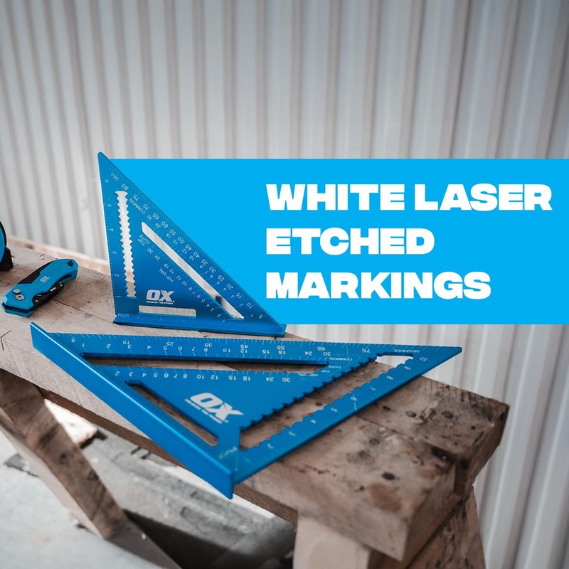 OX Tools Pro Aluminium Rafters Square Metric - 300mm