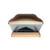 6x6 Copper Post Cap Light Solar Powered LED Bright SMD