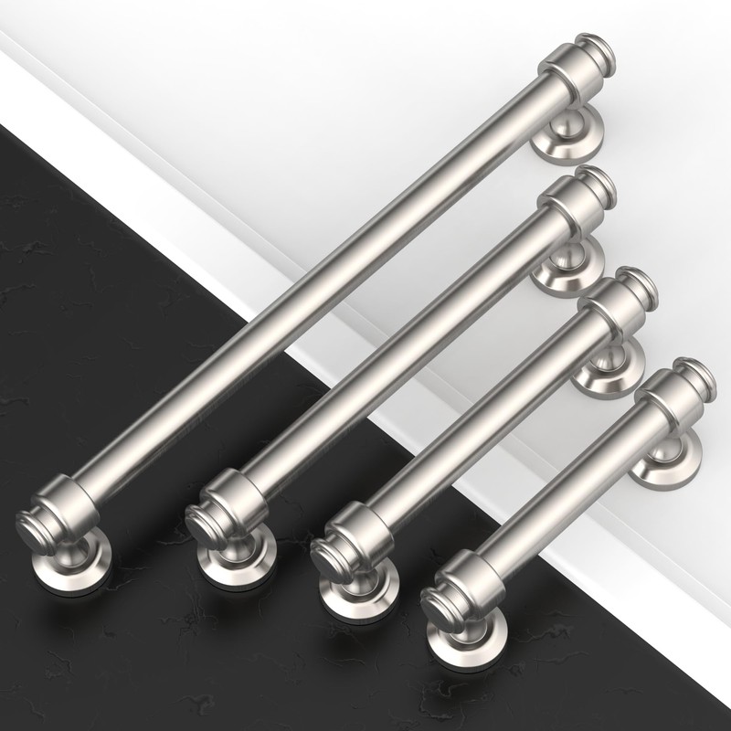 Asidrama 10 Pack 5 Inch(128mm) Brushed Satin Nickel Kitchen Cabinet