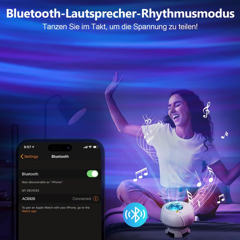 Larger Coverage Area Galaxy Projector,with Changing Galaxy Shapes Star Projector,Night