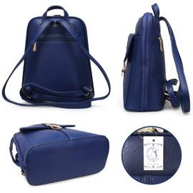 Lunar Berry 111 Backpack, Sack, Adult, Cute Backpack, Synthetic Leather, Large Capacity, Women's - Navy