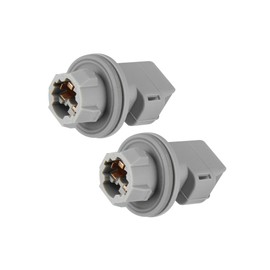 INFINAUTO License Plate Light Socket F37Z-13550-A Wiring Harness Plug Connectors Holder for Ford F150 90-01 for Ford F250 Super Duty 99-15 for Ford Bronco 1990-1995 (Set of 2) Stylish Design