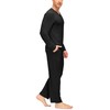 MoFiz Mens Pyjamas Sets Soft Two Piece Pjs Sets Long