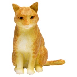 プラッツ 1/12 和ねこ 茶白トラ (座り) 彩色済み動物フィギュア WNK-6