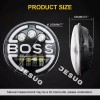 JESUO Pair Dot 7" inch LED Round Headlights DRL Hi/Lo