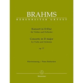 Brahms Johannes Violin Concerto D Major Score and Parts for Violin Orchestra by Joachim Barenreiter