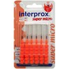 INTERPROX Reg Super Micro Orange Interdental Alb.Blis Pack of 6