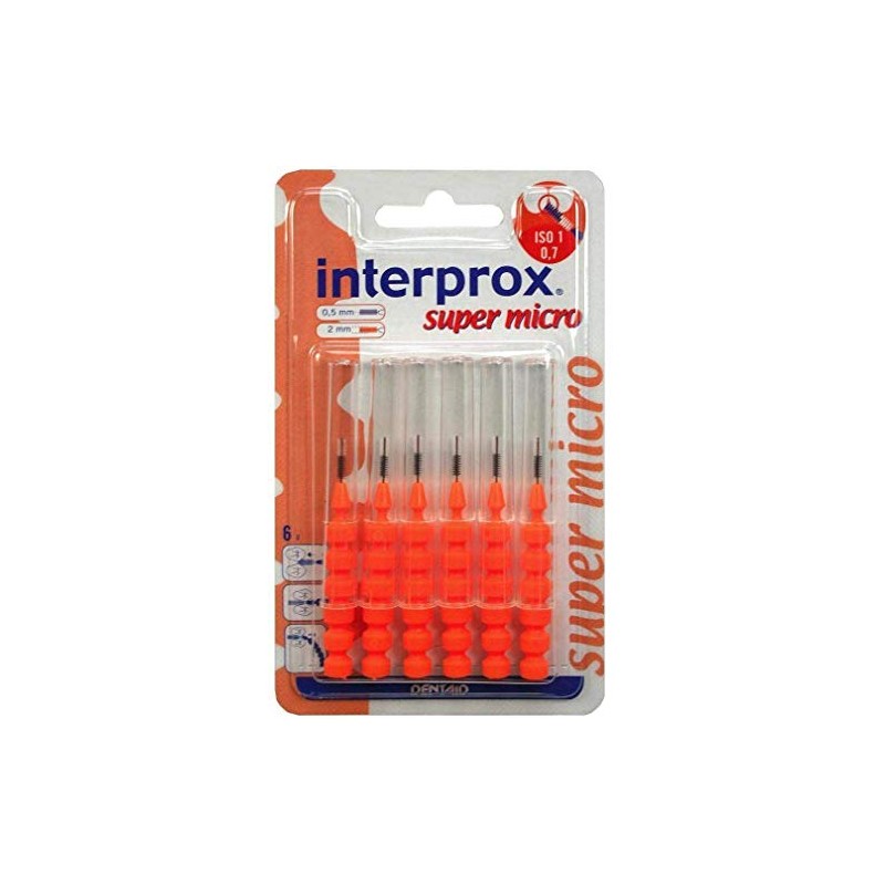 INTERPROX Reg Super Micro Orange Interdental Alb.Blis Pack of 6