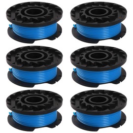 Eyoloty G24LT Single Line Spool Suitable for Greenworks 24V Grass Trimmer G24LT25 G24LT G24LT28 G24LT30MK2 G24LT30M Series, Replacement Thread Spool Length 4.8 m Diameter 1.65 mm (6 Spools)