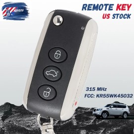KEYECU for Bentley Continental GT GTC Flying Spur 2006-2016 Remote Key Fob KR55WK45032