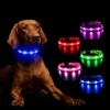 MASBRILL RGB Lighted Dog Collar - Flashing LED, Rechargeable, Water-Resistant
