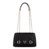 GUESS Women's Levante Convertible Crossbody Flap, Black, One Size