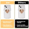 Bruislard Bling Smartphone Mirror Decal Heart Shape Phone Mirror Cellphone