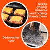 Camerons Grilling Mesh Basket - 2 Pack Reusable Non-Stick Heavy