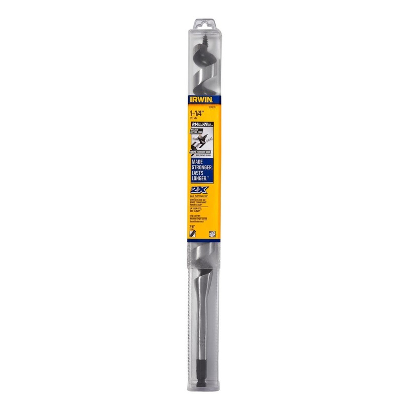 IRWIN WeldTec Auger Wood Drill Bit 1-1/4" X 17" (3043015),