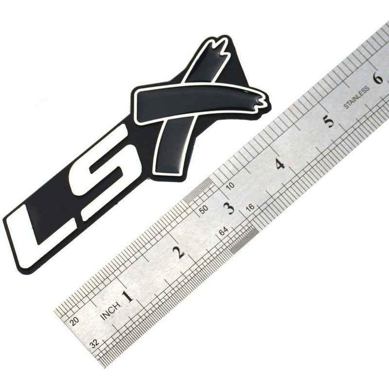 2 pcs LSX Emblem Badge 3D Self-Adhesive Nameplate Sticker Replacement