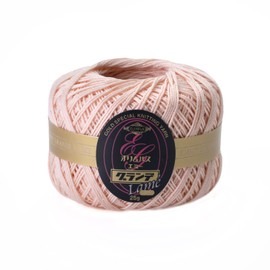 オリムパス製絲 エミーグランデ ラメ レース糸 合細 Col.L111 オレンジ系 25g 約106m