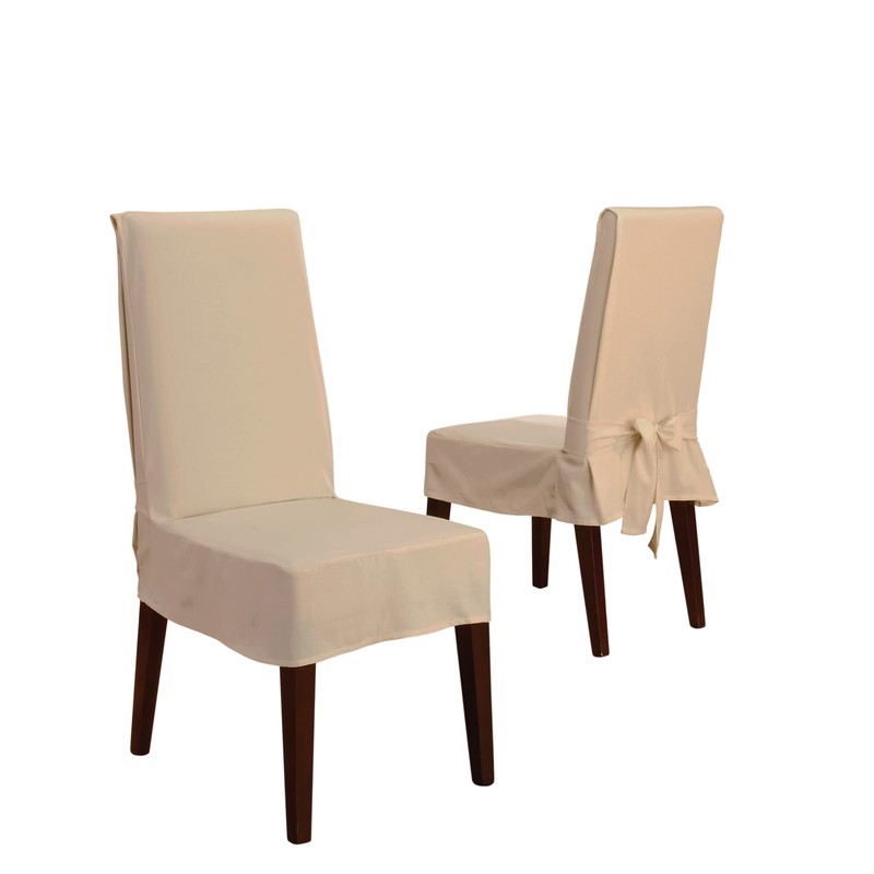 SureFit Home Decor Cotton Duck Solid 42 Inches Tall-Machine Washable-