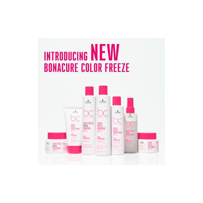 BONACURE Color Freeze Silver Shampoo pH 4.5 Cabello Blanco Vegano