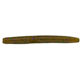 Yamamoto 3" SLIM SENKO GREEN PUMPKIN W/ LARGE GREEN & PURPLE FLAKE (10 PACK)