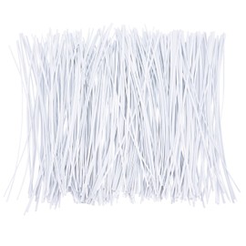Sunmns 250 Piece Twist Cable Cord Wire Ties Reusable Fastening (6 Inch, White)
